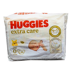 HUGGIES EXTRA CARE SIZE 0 PACK OF 25 HUGGIES EXTRA CARE SIZE 0 PACK OF 25