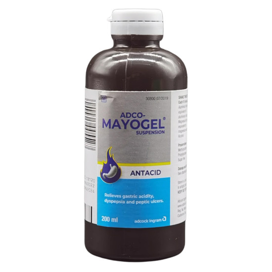 ADCO-MAYOGEL SUSPENSION ANTACID 200ML ADCO-MAYOGEL SUSPENSION ANTACID 200ML