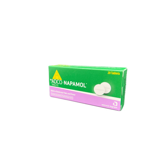 ADCO-NAPAMOL 500MG 20 TABLETS ADCO-NAPAMOL 500MG 20 TABLETS