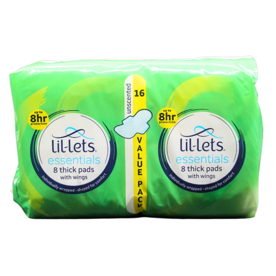 LILLETS PADS ESSENT UNSCNT 16 LILLETS PADS ESSENT UNSCNT 16