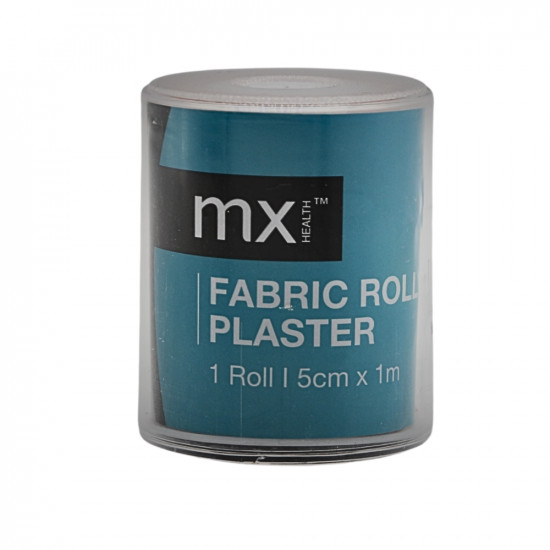 MX FABRIC ROLL PLASTER 50MM X 1M MX FABRIC ROLL PLASTER 50MM X 1M